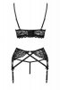 Zmysłowy komplet Moridam LC 90552 Black Czarny LivCo Corsetti Fashion rozmiar - L/XL